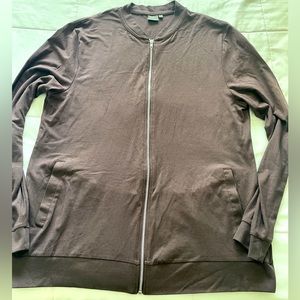 Mens ASOS brown zip jacket- XXL